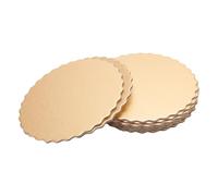 Cardboard Dessert Tray Cake Base Kuuleyn 10pcs Double Sided Pattern Round Cake Boards Reusable Cake Trays For Wedding Birthday Party (6 Inch)