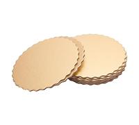 Cardboard Dessert Tray Cake Base Kuuleyn 10pcs Double Sided Pattern Round Cake Boards Reusable Cake Trays For Wedding Birthday Party (8 Inch)