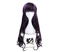 Cardcaptor Card Captor Sakura Clear Card Tomoyo Daidouji Cosplay Peluca Dark Purple Long Curly Hair sintético Anime Disfraz Pelucas KUMZ9064