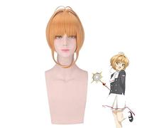 Cardcaptor Sakura Clear Card Kinomoto Sakura Peluca Cosplay Disfraz Mujer Resistente al calor Pelo sintético Party Role Play Pelucas PL-439