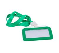 CARDCUBE CARD-HOLDER-H-GREEN Porta-tarjetas - Disposición horizontal - Láminas de plástico protectoras - Fabricado en silicona -