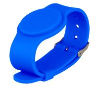 CARDCUBE RFID-BAND-ADJ-B Pulsera de proximidad - ID por radiofrecuencia - EM pasivo | Color azul - Baja frecuencia 125 kHz - Cor