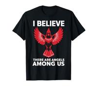 Cardenal Bird Creo que Hay Ángeles Entre Nosotros Pájaro Camiseta