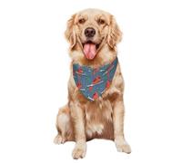 Cardenal del Norte Bufanda Triangular para Perros Impermeable Bandanas para Perro Ligero Pañuelos para Perro para Gatos Fiesta Mascota