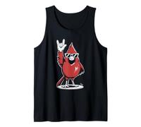 Cardenal del Norte Redbird Punk Rock Rocker Heavy Metal Camiseta sin Mangas