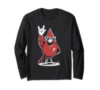 Cardenal del Norte Redbird Punk Rock Rocker Heavy Metal Manga Larga