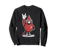 Cardenal del Norte Redbird Punk Rock Rocker Heavy Metal Sudadera