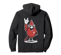Cardenal del Norte Redbird Punk Rock Rocker Heavy Metal Sudadera con Capucha