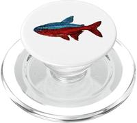 Cardenal Tetra Paracheirodon axelrodi Acuario de Agua Dulce PopSockets PopGrip para MagSafe