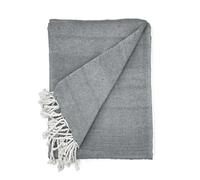 Cardenal Textil - Foulard Multiusos Peñíscola, Plaid para Cama, Manta para Cama, Cubre Sofá, Antracita, 300 x 260 cm