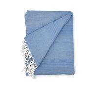 Cardenal Textil - Foulard Multiusos Peñíscola, Plaid para Cama, Manta para Cama, Cubre Sofá, Azul, 180 x 260 cm