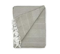 Cardenal Textil - Foulard Multiusos Peñíscola, Plaid para Cama, Manta para Cama, Cubre Sofá, Lino, 180 x 260 cm