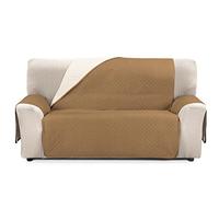 Cardenal Textil RUBÍ Cubre Sofa Bicolor Reversible, Poliéster 2 Plazas Crudo Beige