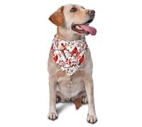 Cardenales Rojos del Norte (Estilo Retro) Bufanda Triangular para Perros Duradero Bandanas para Perro Lavable Baberos Triangulares para Vacaciones Decoración Bodas