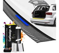 CarDesign AI Protector de borde de carga apto para VW Golf 7 VII 2012 - 2021 (5 puertas compacta): juego completo con lámina protectora de pintura a medida, protección contra arañazos para