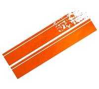 Cardesign Sticker STRIPES, orange chrom matt