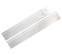 Cardesign Sticker STRIPES, silber chrom matt