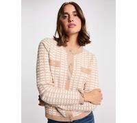 Cárdigan ajustado jacquard topo mujer S