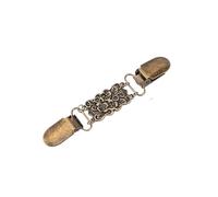 Cardigan Clip 2 piezas de clip ropa broche vintage suéter cardigan chal vestido camisa(3 bronze)