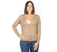 Cardigan con Cierre de Botones y Cuello Redondo para Mujer, Chaqueta de Manga Larga, Rebeca para Invierno, Otoño. Talla M