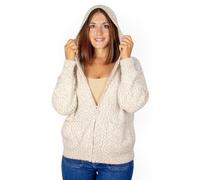 Cardigan con Cierre de Cremallera y Cuello Redondo para Mujer, Chaqueta de Manga Larga, Rebeca para Invierno, Otoño. Talla M
