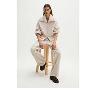 Cárdigan con cremallera de corte holgado Light Brown L