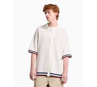 Cardigan con logo Relaxed adidas Originals "Munich" Crochet para hombre Blanco XXL