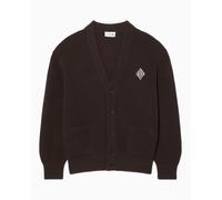 Cardigan con logo Relaxed Lacoste Retro para hombre Marrón M