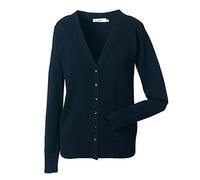 Cárdigan De Cuello En V De Algodón Acrílico Negro O Azul Para Damas
