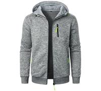 Cárdigan de Hombre, Cuello Alto Casuales Chaqueta Chaqueta de Punto para Hombre, Grueso Sudaderas con Capucha Suéter de Punto Jerséis Cremallera Completa, otoño Invierno Cardigan Abrigo Carisma