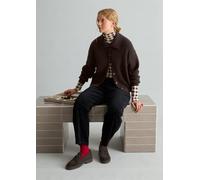 Cárdigan de lana merina, corte regular Espresso Brown S