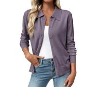 Cárdigan De Mujer con Cuello De Solapa Y Botones Cárdigan Corto De Punto Tradicional Cárdigan Oktoberfest para Mujer Ropa De Abrigo para Festivales De Cerveza Atuendo Casual Oktoberfest Color Mor