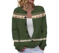 Cárdigan de mujer Halloween talla grande jersey jersey mujer largo cómodo