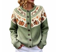 Cárdigan de mujer Halloween talla grande jersey jersey mujer largo cómodo