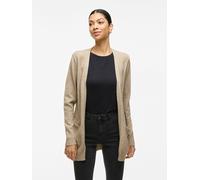 Cárdigan de punto fino Mujer Talla S. Color Beige