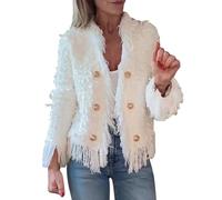 Cardigan de Punto Ligero Delantero Chaqueta de Punto Sueter Manga Larga Cardigans Boho Floral Primavera 3/4 Manga Abrigo Elegante Mujer Cortavientos Mujer