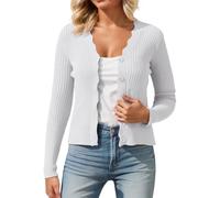 Cardigan De Punto Mujer,CáRdigan Elegante Para Uso Diario DiseñO De Cuello En V Tejido Combina Perfectamente Con Jeans Para El Verano FáCil De Cuidar Lavar A Mano O A MáQuina VersáTil Color SóLido
