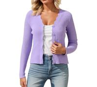 Cardigan De Punto Mujer,CáRdigan Elegante Para Uso Diario DiseñO De Cuello En V Tejido Combina Perfectamente Con Jeans Para El Verano FáCil De Cuidar Lavar A Mano O A MáQuina VersáTil Color SóLido