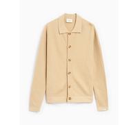 Cardigan forét Boat Men's Knit Cardigan para hombre Beige XL
