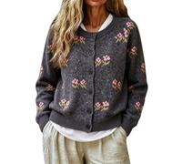 Cárdigan grueso acanalado con botones frontales para mujer | Textura de cable suave al tacto | Bolsillos laterales profundos | Silueta abierta de línea larga | Ropa de punto acogedora