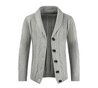 Cárdigan Hombre Invierno Abrigo Chaqueta Rebeca Chaqueta Jersey de Punto de Manga Larga Elegante suéter Caliente Sudadera otoño Invierno Casual Color sólido Abrigo Tops chándales 2022