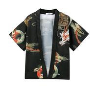 Cárdigan kimono de verano para hombre, ropa tradicional japonesa, traje haori, túnica taoísta, chaqueta de verano de manga larga, chaqueta de otoño china, camisón, albornoz, ropa de noche para hombres
