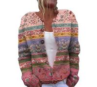 Cárdigan Largo de Casual para Mujer Manga Larga Hueco Crochet Abierta Cárdigan Clásico Encaje Transpirable Crochet cárdigans Chaquetas De Verano Mujer