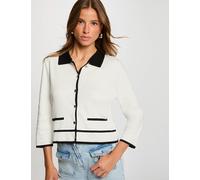 Cárdigan manga 3/4 blanco mujer XS