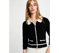 Cárdigan manga 3/4 negro mujer M