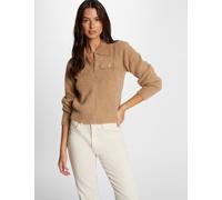 Morgan Pull - Chaqueta con Cuello, marrón Claro, L