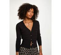 Cárdigan manga larga negro mujer XS