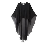 Cardigan Mujer Capa de gasa, bolero, for mujer, for noche, boda, chaqueta nupcial, accesorios(Black)