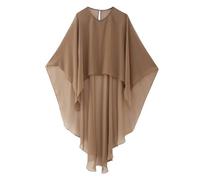 Cardigan Mujer Capa de gasa, bolero, for mujer, for noche, boda, chaqueta nupcial, accesorios(Coffee)