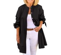 Cardigan Mujer Corto Fina Rebeca Trabajo Ligeros Chaqueta Mujer Entretiempo Elegante Talla Grande para Vestidos Abrigo Colores Sólidos Primavera Retro Navidad 2#Negro XL